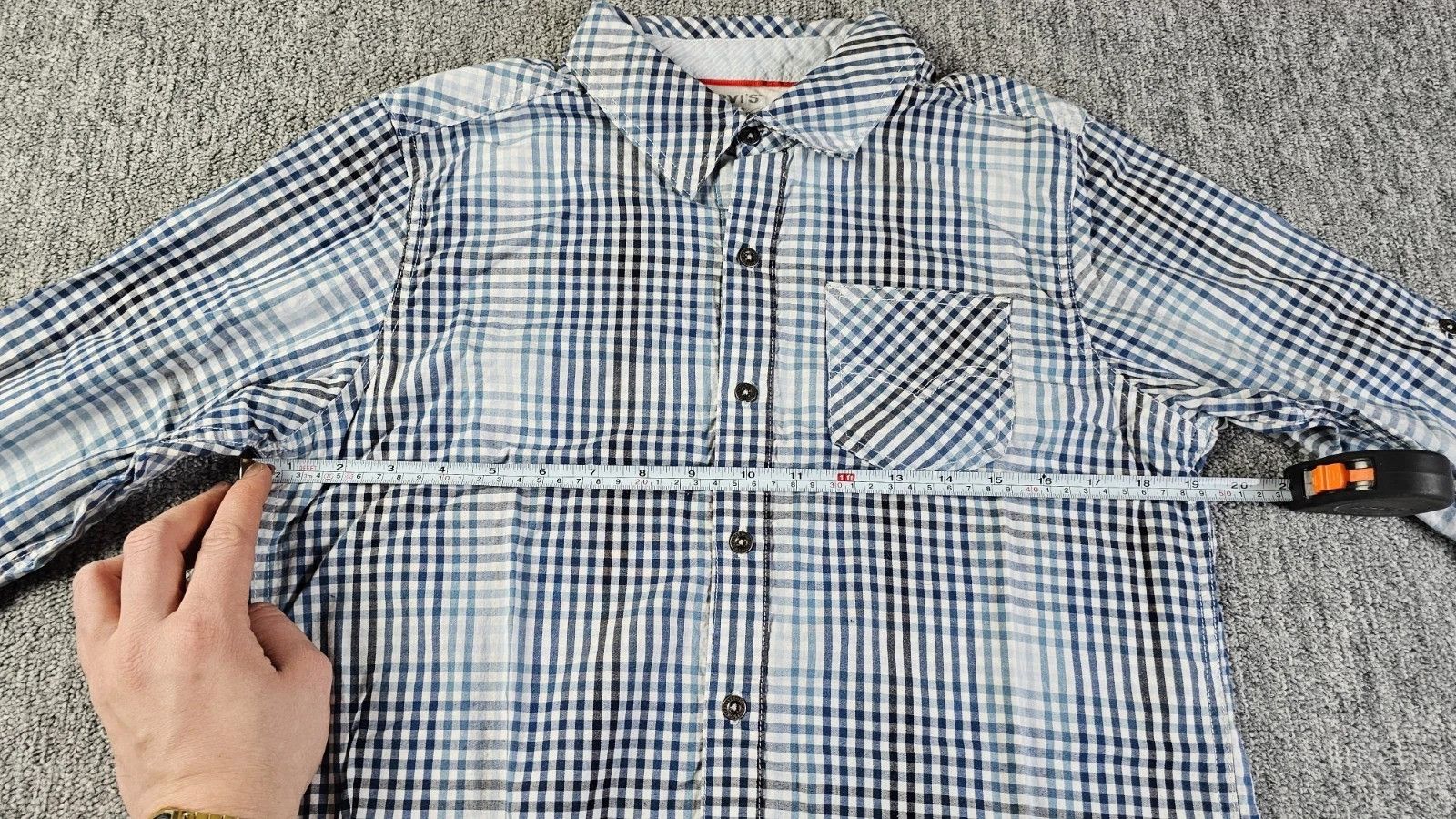 Levi's Levis Two Horse Brand Flannel Button Shirt XL Blue Size US XL / EU 56 / 4 - 9 Thumbnail