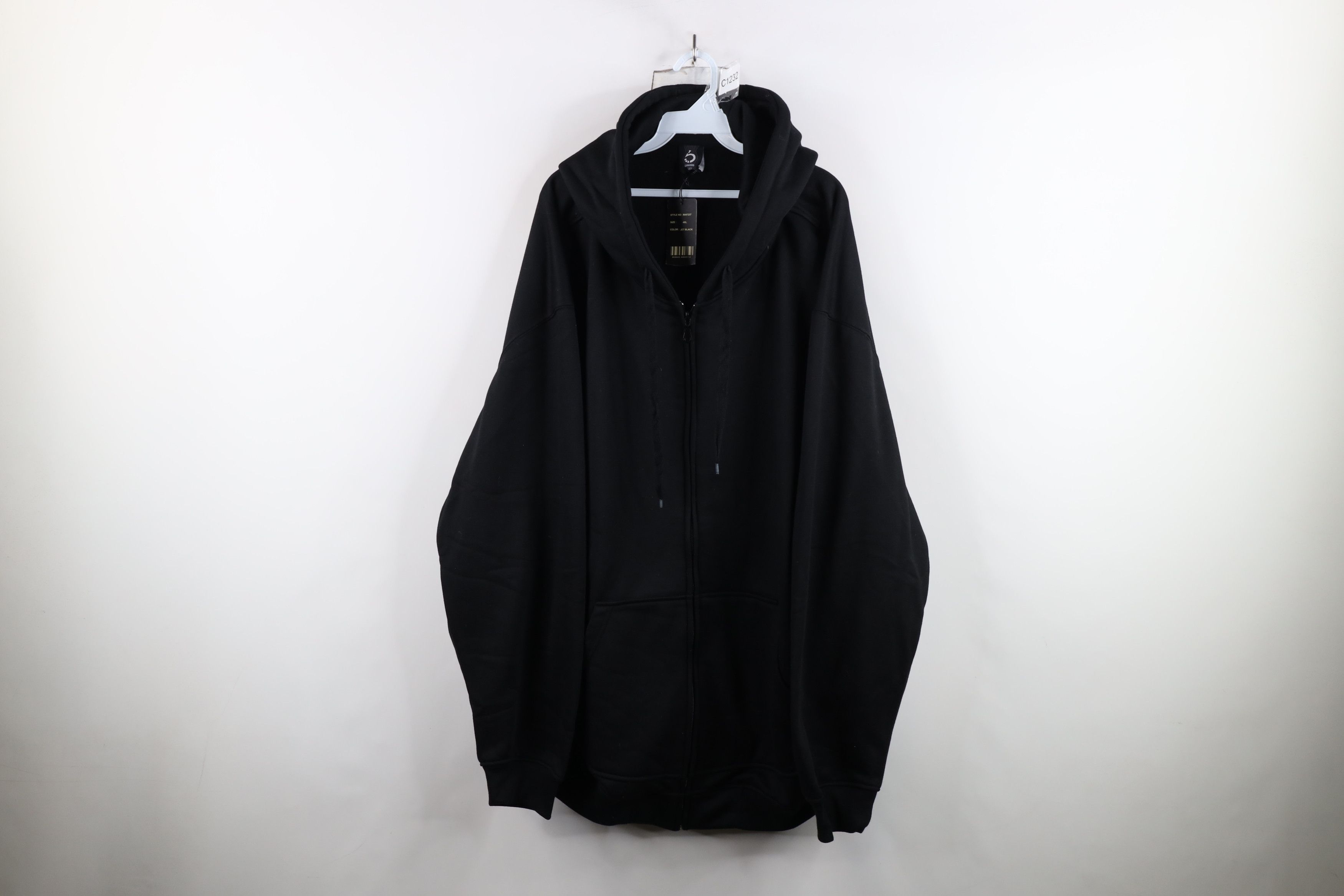 Vintage Deadstock Vintage Y2K Streetwear Full Zip Hoodie Black Size US XXL / EU 58 / 5 - 1 Thumbnail