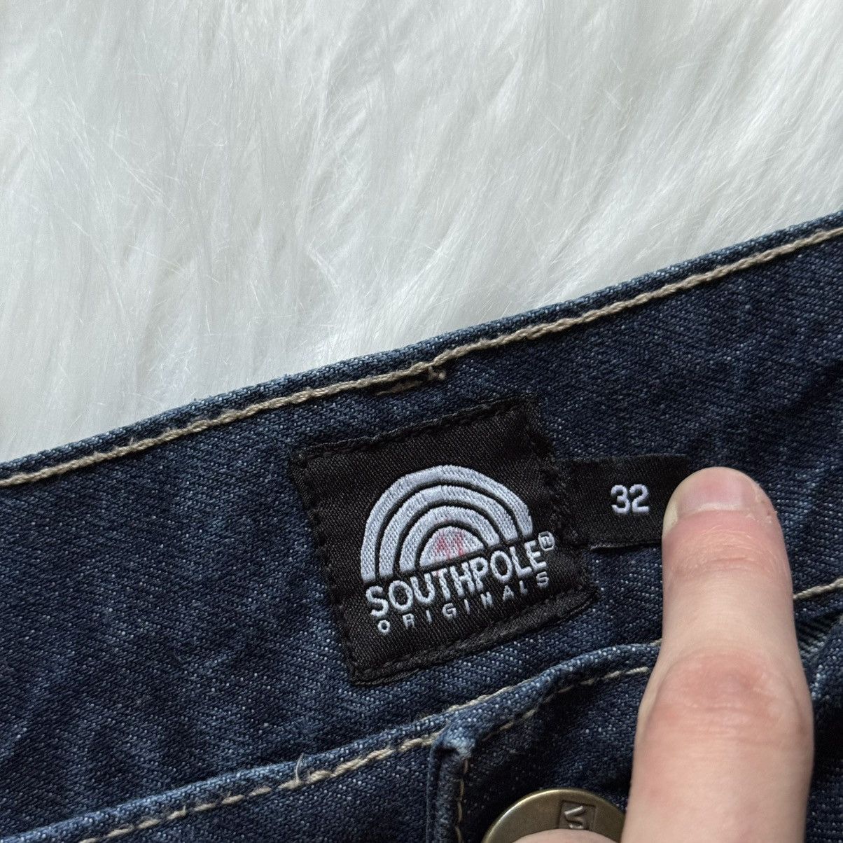 Southpole 📌 Vintage Southpole Rap Embroidered Logo Y2K Jeans Size US 32 / EU 48 - 12 Thumbnail