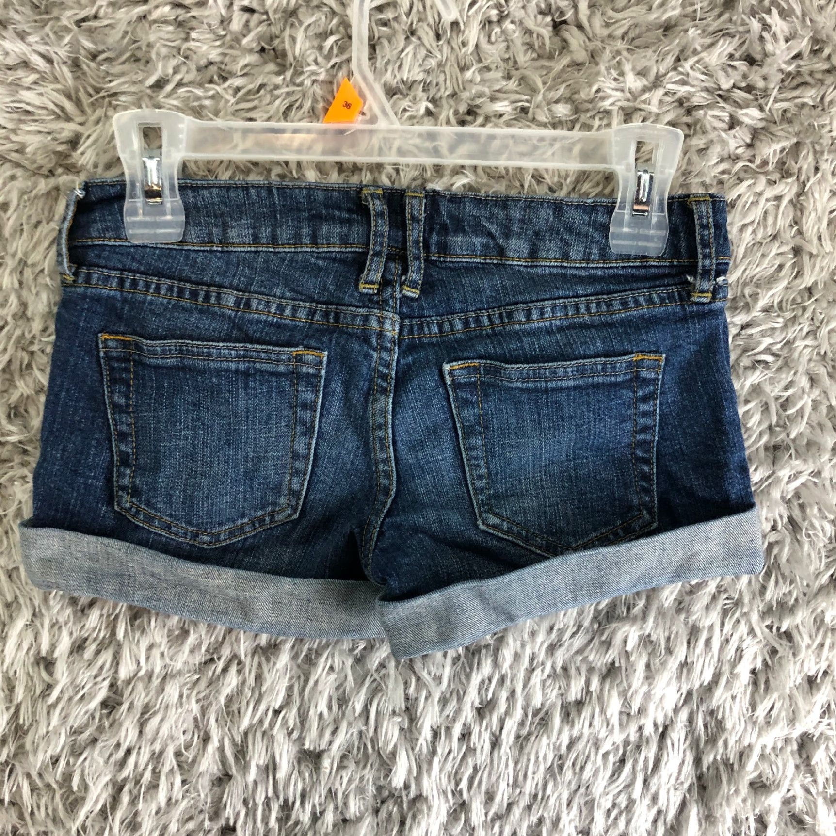 Vintage Charlotte Russe Shorts Womens Size 0 Low Rise Medium Wash Boyfriend Blue Jean Size 27" / US 4 / IT 40 - 4 Thumbnail