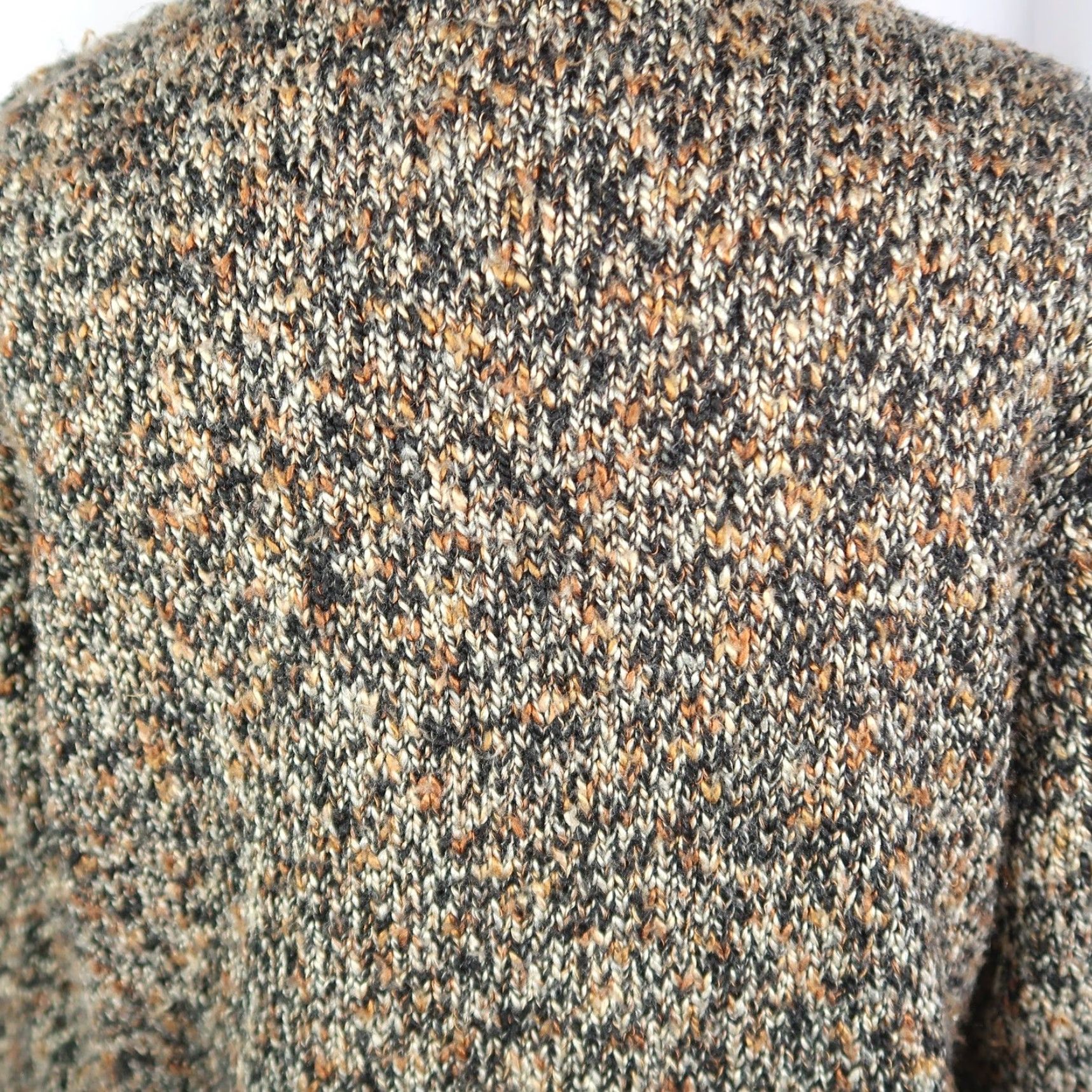 Vintage VINTAGE Christopher & Banks Cardigan Sweater Women 90s Black Brown Marled Knit Long Sleeve S Size S / US 4 / IT 40 - 5 Thumbnail
