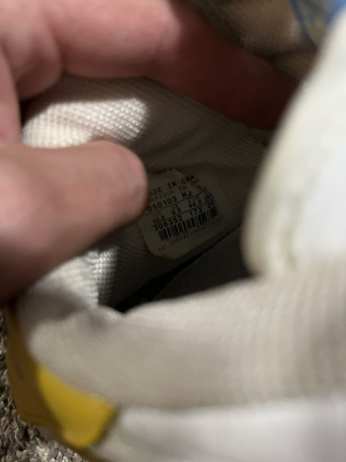 Nike Nike Air Force 1 - white blue and yellow Size US 10.5 / EU 43-44 - 4 Thumbnail