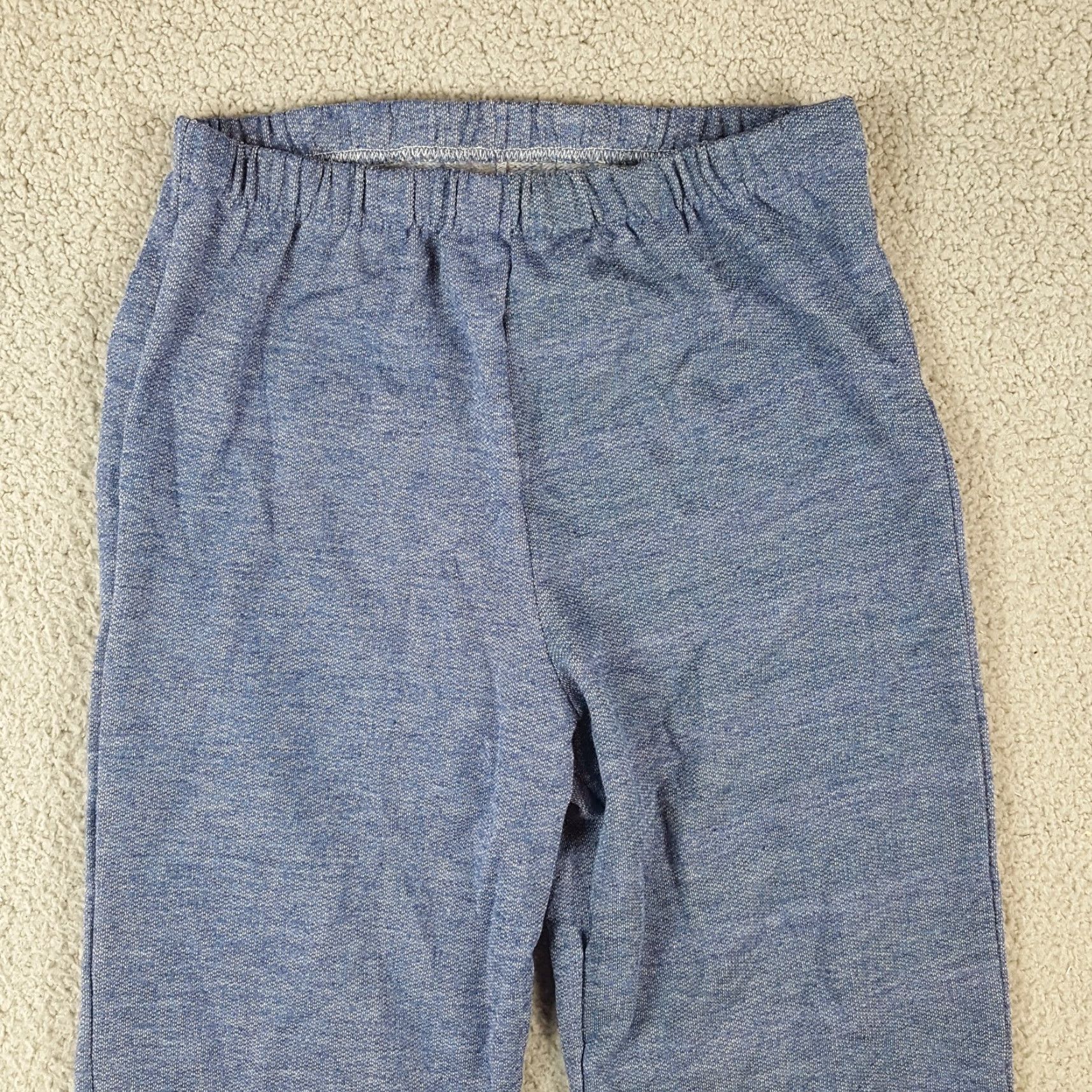 Vintage Vintage Peter Popovitch Women's Leggings M Blue 80s 90s Athletic Yoga Casual Retro Stretch Size 32" / US 10 / IT 46 - 2 Thumbnail