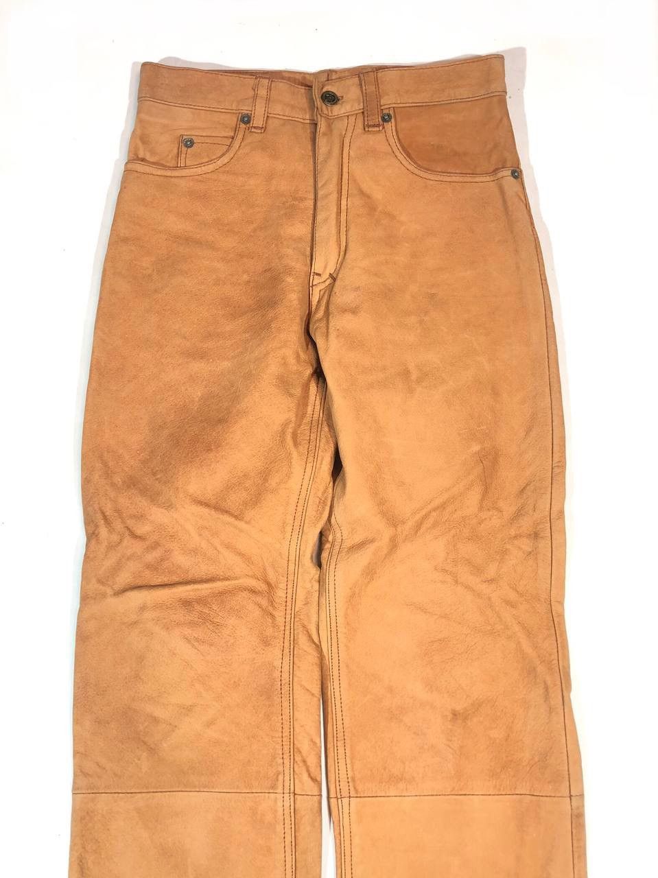 Vintage Gohn F Gee Moto Biker Leather Pants Vintage Size US 28 / EU 44 - 2 Thumbnail