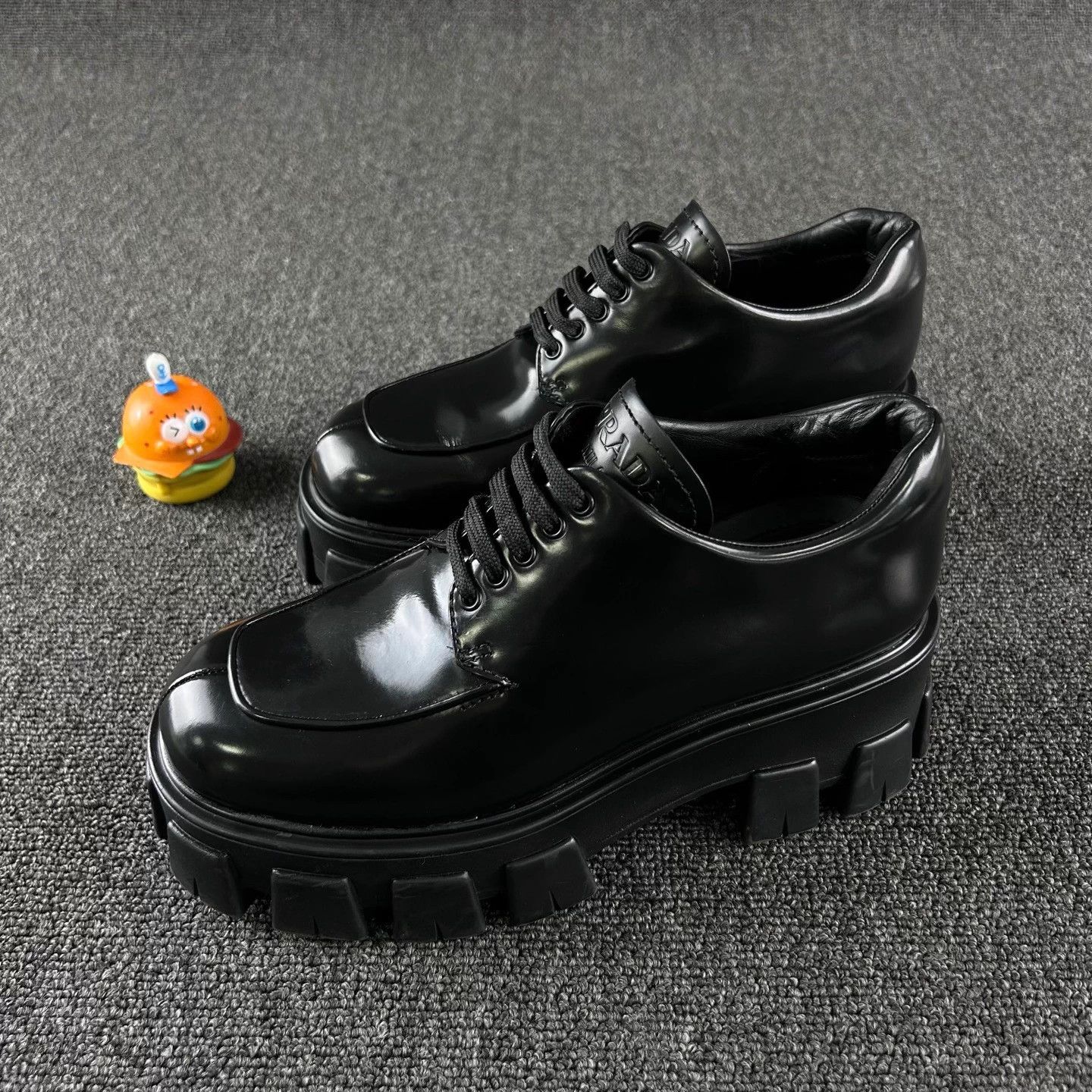 Prada Prada Black Platform Shoes Size 37 HB5571 Size US 6 / IT 36 - 1 Thumbnail