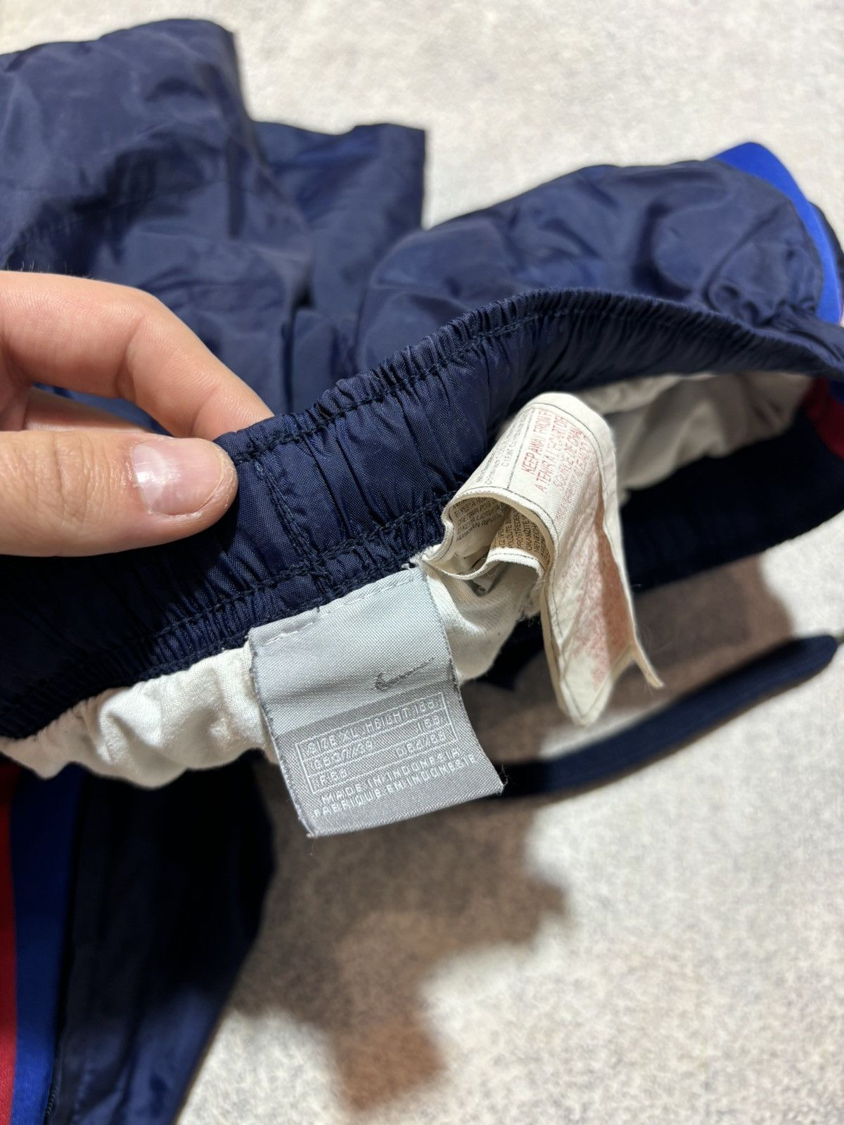 Nike × Vintage 00s Nike Vintage Drill Pants Small Logo Y2K Size US 38 / EU 54 - 12 Thumbnail
