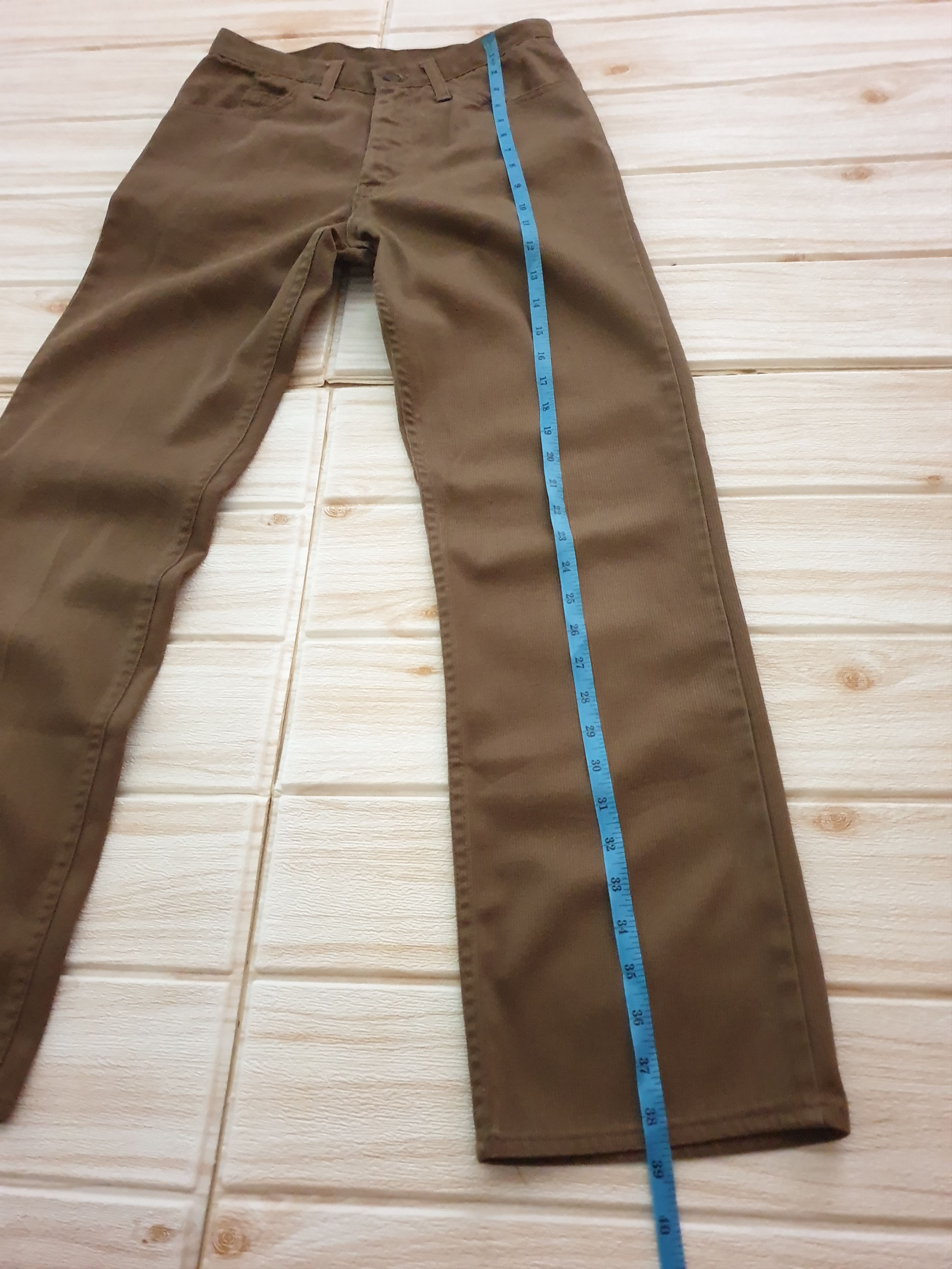 Levi's 💥Vintage levis big E star press cudroy pant Size US 27 - 8 Thumbnail