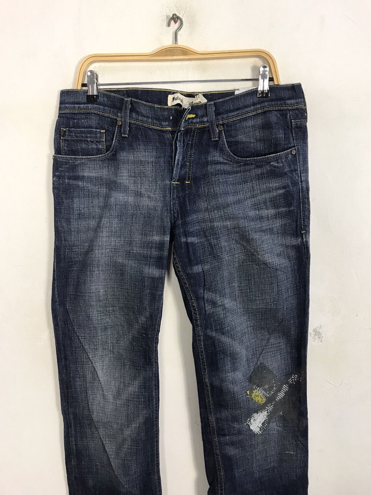 Japanese Brand Buiry Couture Indigo Denim Straight Cut Fits Size 34 Size US 34 / EU 50 - 3 Thumbnail