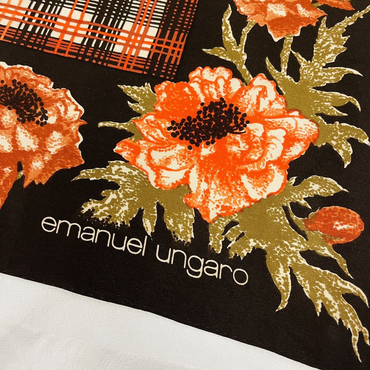 Emanuel Ungaro × Vintage EMANUEL UNGARO BANDANA HANDKERCHIEF NECKERCHIEF SCARF Size ONE SIZE - 3 Thumbnail