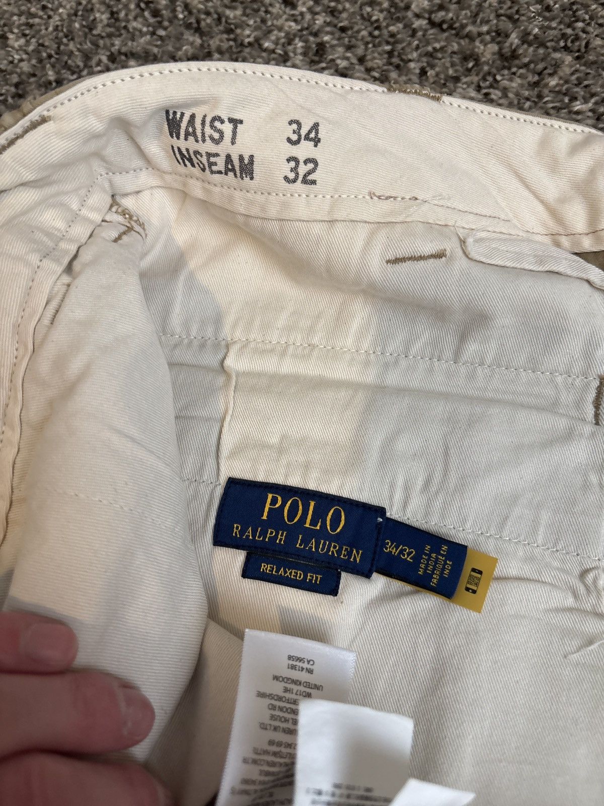 Polo Ralph Lauren Polo Ralph Repaired Chinos Size US 33 - 6 Thumbnail