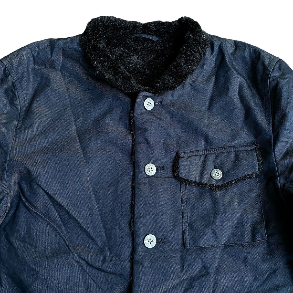 Jun Takahashi × Kapital × Undercover Rare Vintage Jun Men Sherpha Fleece Coat Jacket with Fur Size US L / EU 52-54 / 3 - 2 Thumbnail