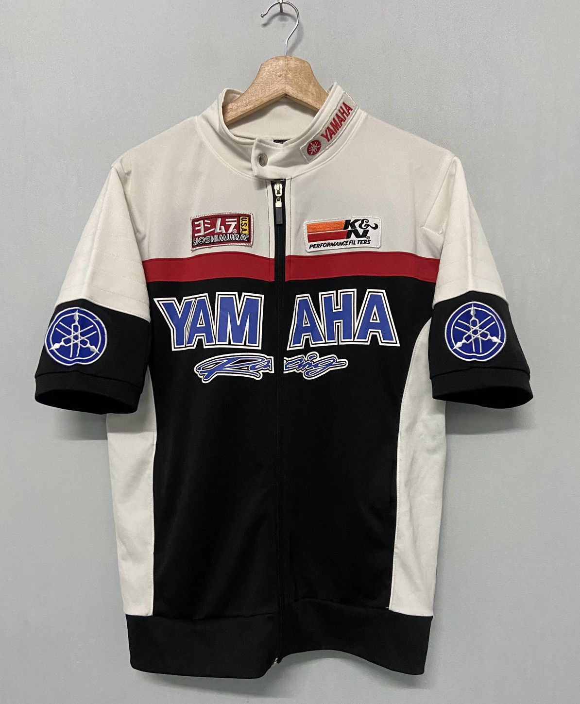 Vintage × Yamaha Vintage Yamaha Team Racing Motorcycle Grand Prix Zipper Tee Size US L / EU 52-54 / 3 - 1 Thumbnail