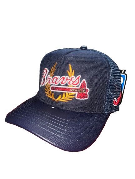 MLB NWT Pro Standard Atlanta Braves Wool Trucker Navy Size ONE SIZE - 1 Thumbnail