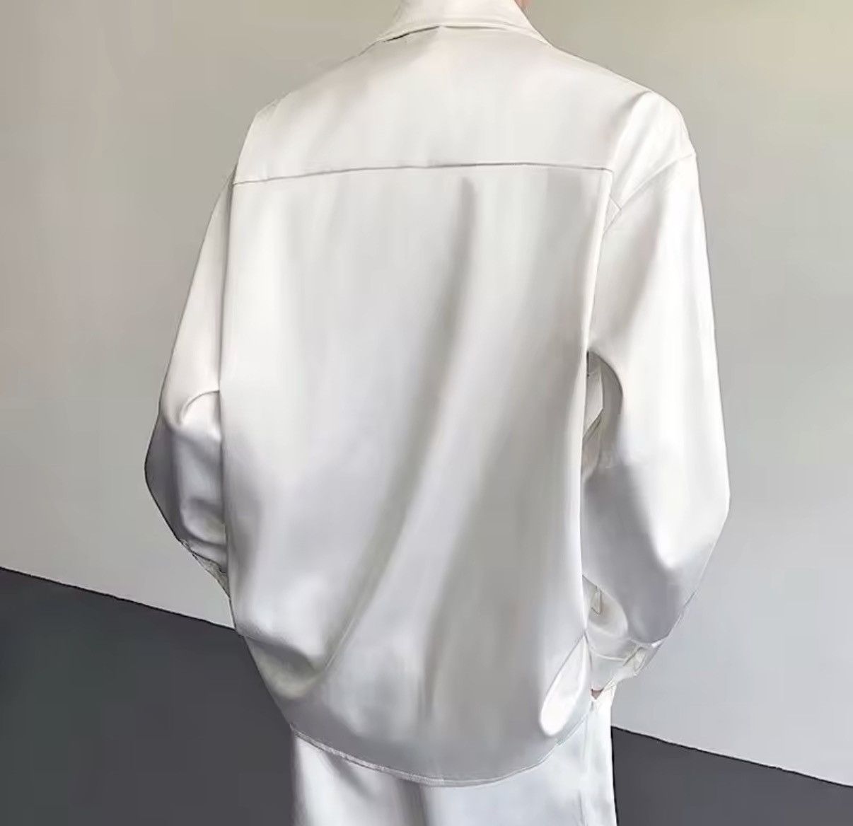 Other Streetwear Pearl Decoration Solid Patchwork Shirt Size US M / EU 48-50 / 2 - 6 Thumbnail