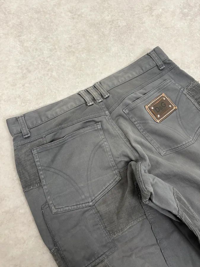 Dolce & Gabbana AW2011 Dolce & Gabbana Grey Patchwork Slim Pants Size US 28 / EU 44 - 8 Thumbnail