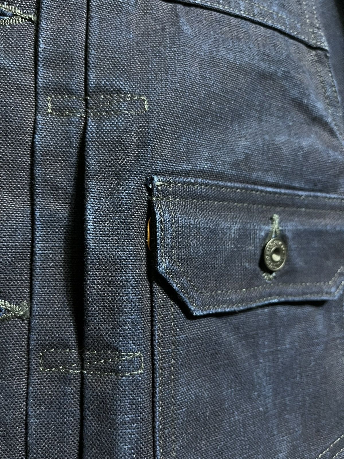 Burgus Plus BURGUS PLUS JAPAN TYPE-1 INDIGO DYED DUCK CANVAS JACKET Size US S / EU 44-46 / 1 - 7 Thumbnail