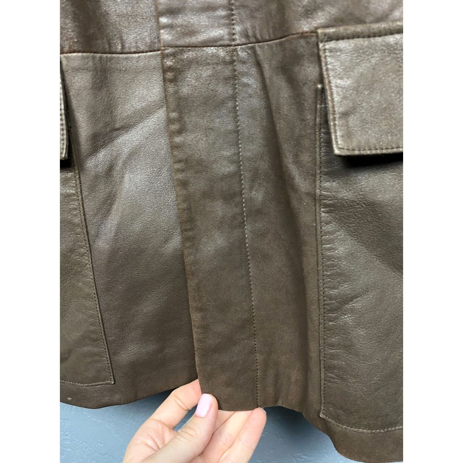 Hugo Boss HUGO BOSS Jacket Mens Leather Vintage Size L Brown 52 Size US L / EU 52-54 / 3 - 5 Thumbnail