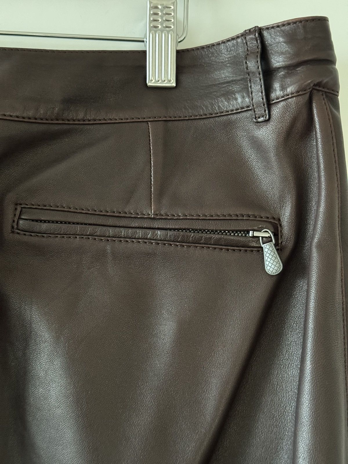 Bottega Veneta FW12 Brown Leather Pants 52 Size US 36 / EU 52 - 10 Thumbnail