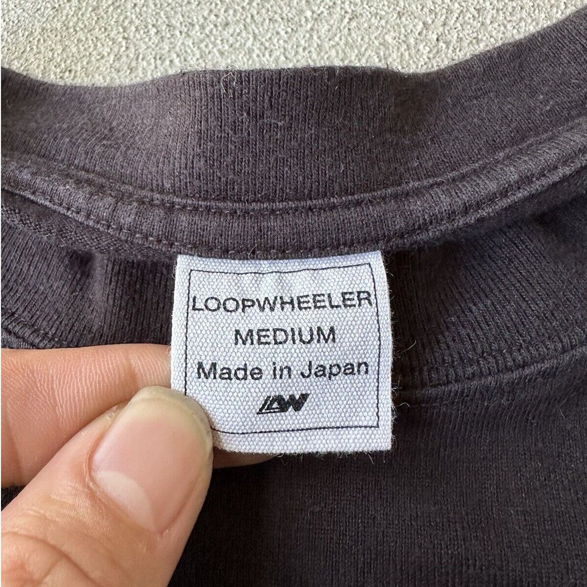 Japanese Brand × Loopwheeler LOOPWHEELER T-shirt/Cut & Sewn Charcoal gray Medium Size US M / EU 48-50 / 2 - 5 Thumbnail