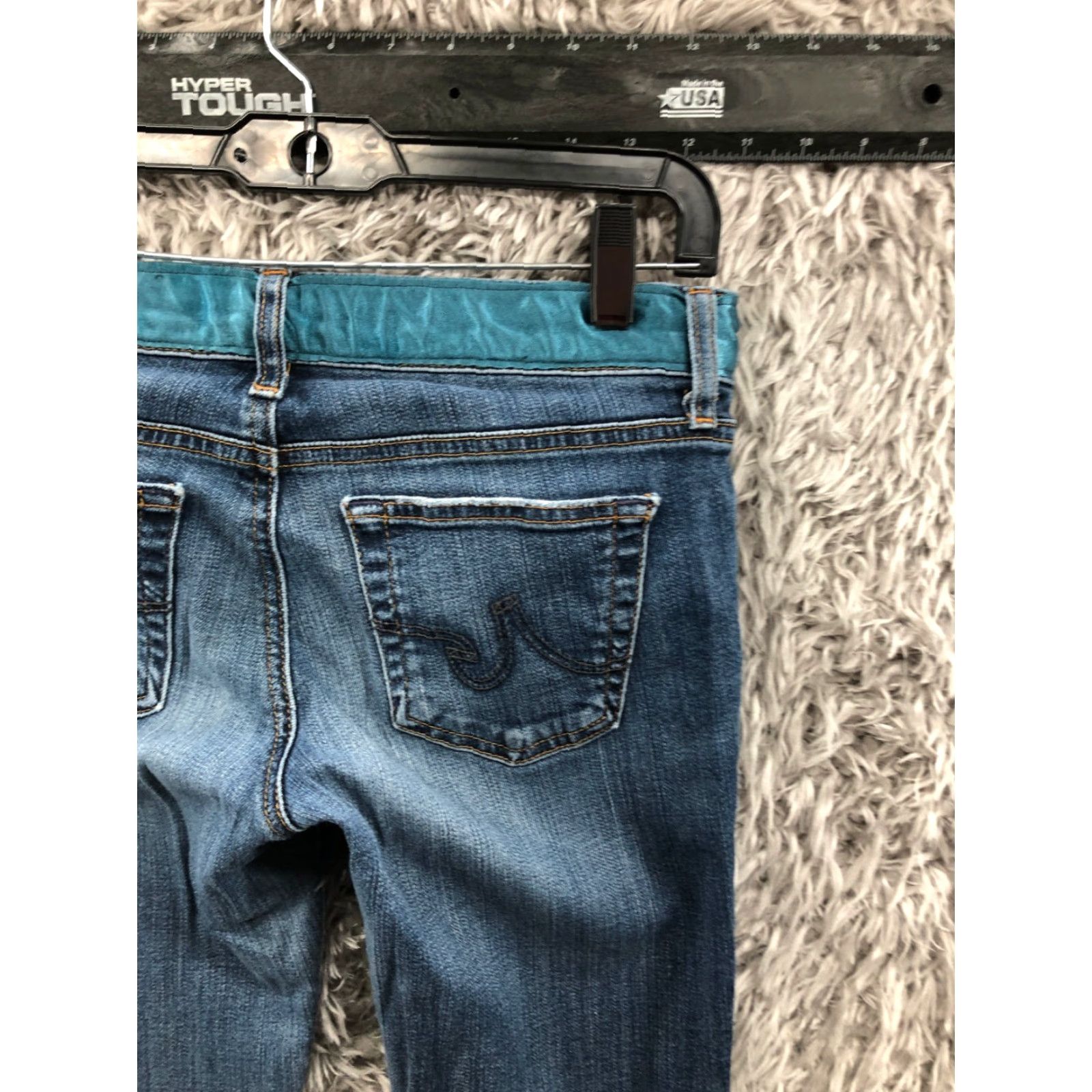Denime AG Adriano Goldschmied The Legging Super Skinny Jeans Women's 28 Blue Dark Wash 5-Pocket Denim Mid Rise Size 28" / US 6 / IT 42 - 6 Thumbnail