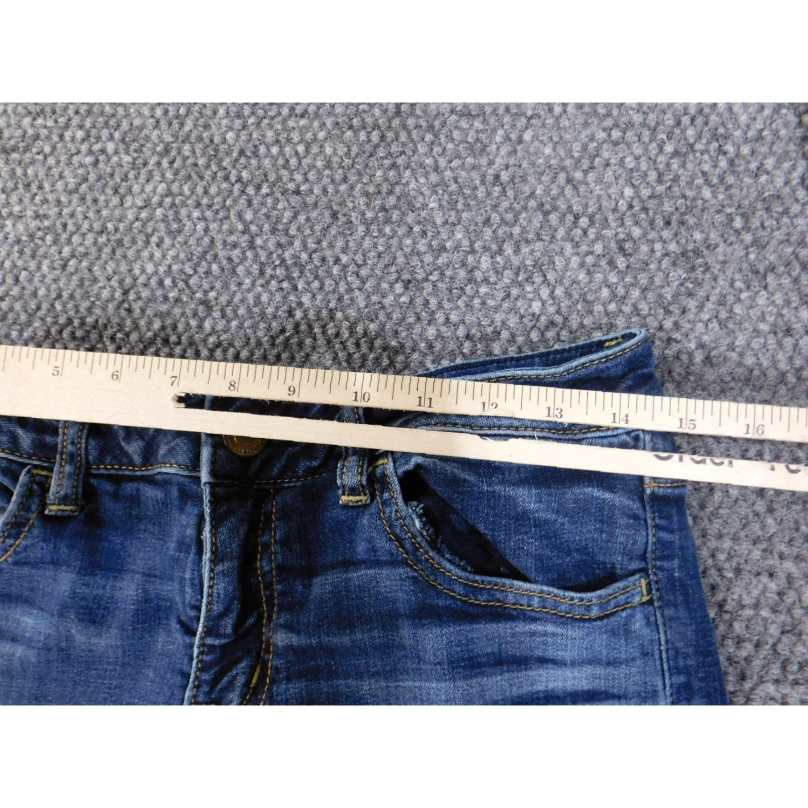 American Eagle Outfitters American Eagle Outfitters American Eagle Jegging Jeans Womens 6 Blue Stretch Dark Denim 31in Inseam Size 28" / US 6 / IT 42 - 4 Thumbnail