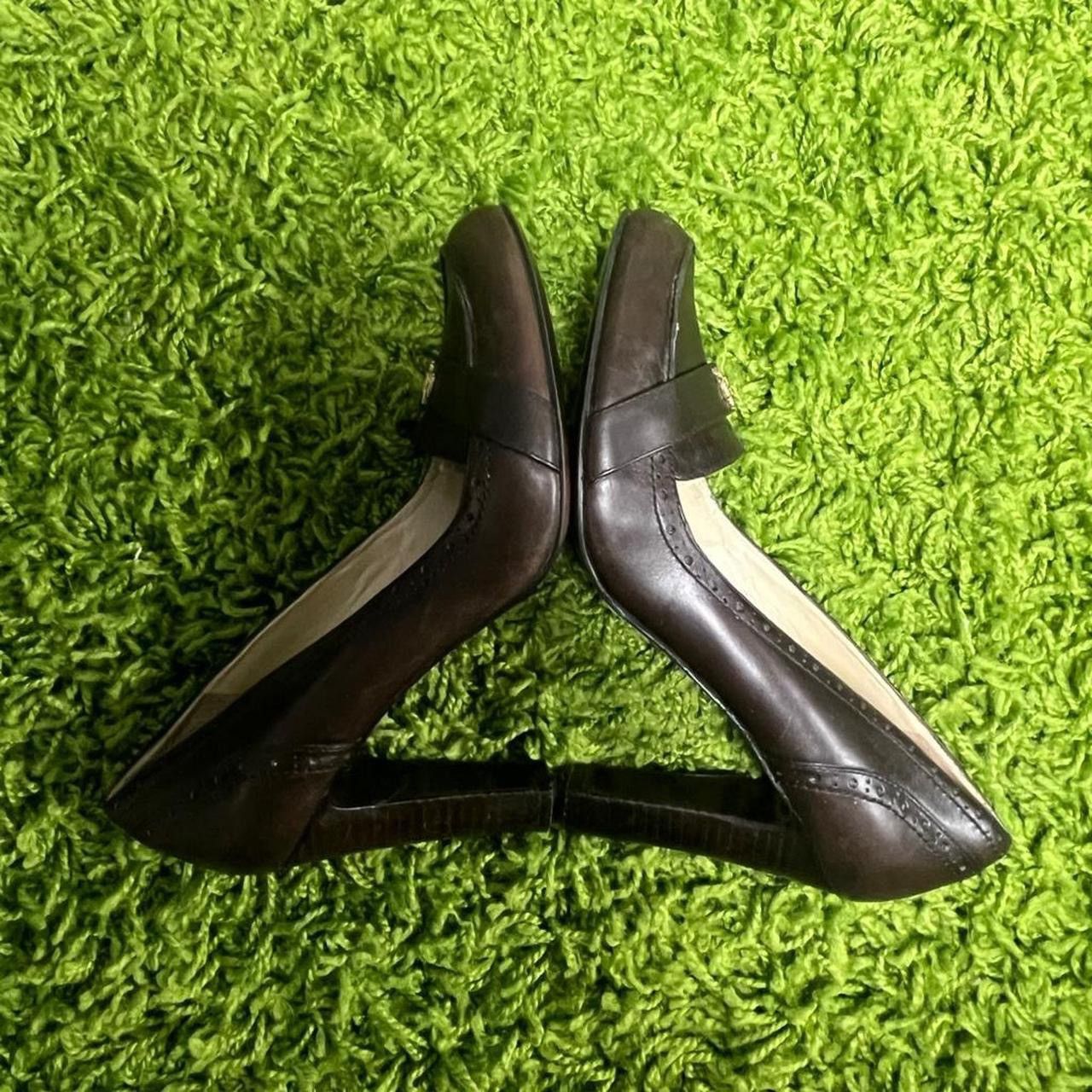 Lauren Ralph Lauren Women's Lauren Ralph Lauren Dark Brown Leather Heels Size US 9 / IT 39 - 4 Thumbnail