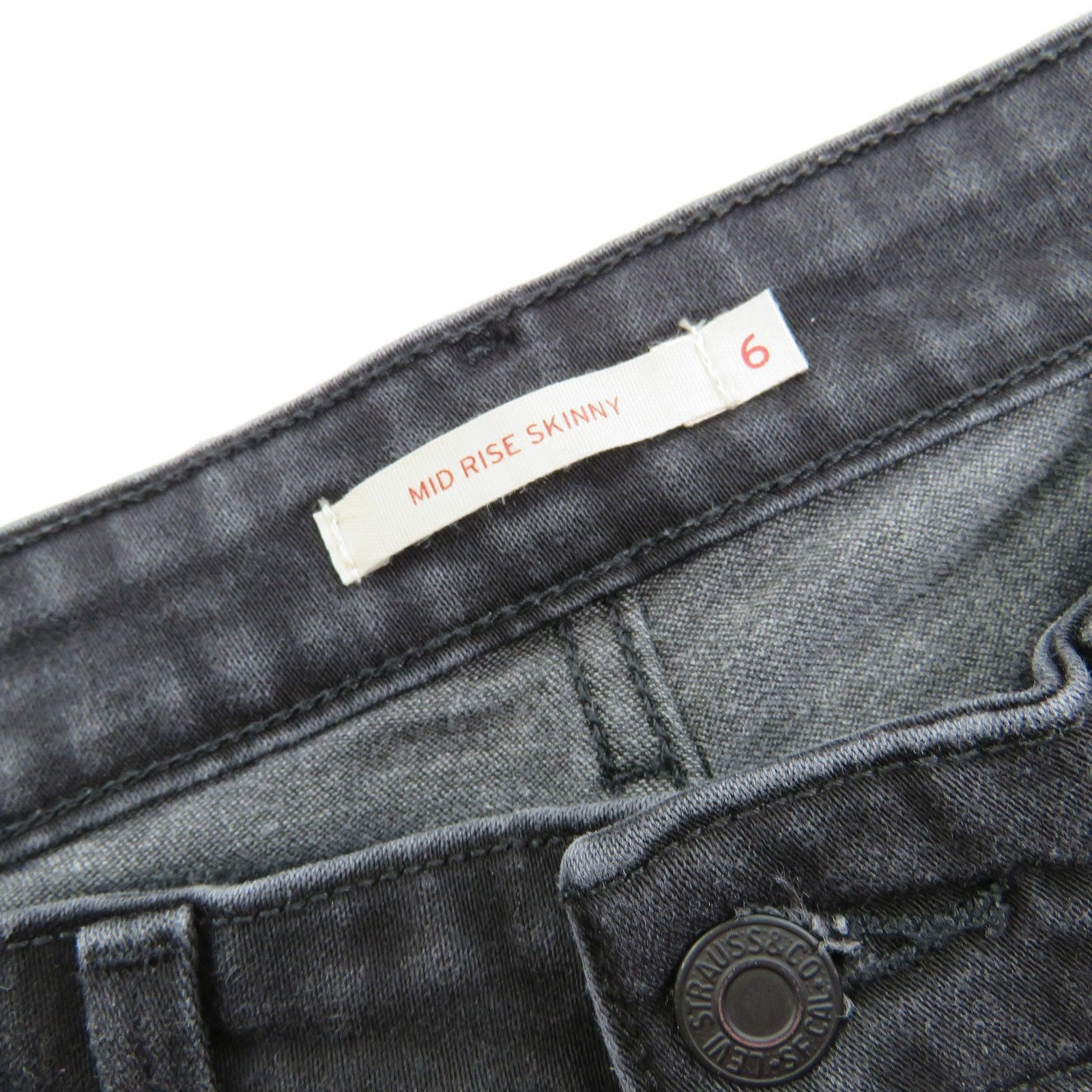 Levi's Revolve Levi's Mid Rise Skinny Jeans in Black Size 6 Size 28" / US 6 / IT 42 - 9 Thumbnail