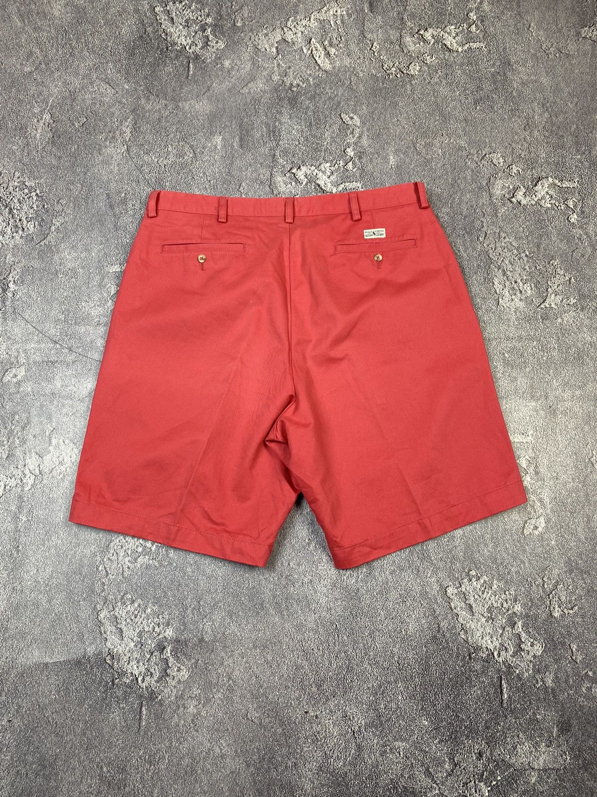 Polo Ralph Lauren Vintage 90s Polo Ralph Lauren Red Chino Shorts Preppy Style Size US 36 / EU 52 - 1 Thumbnail