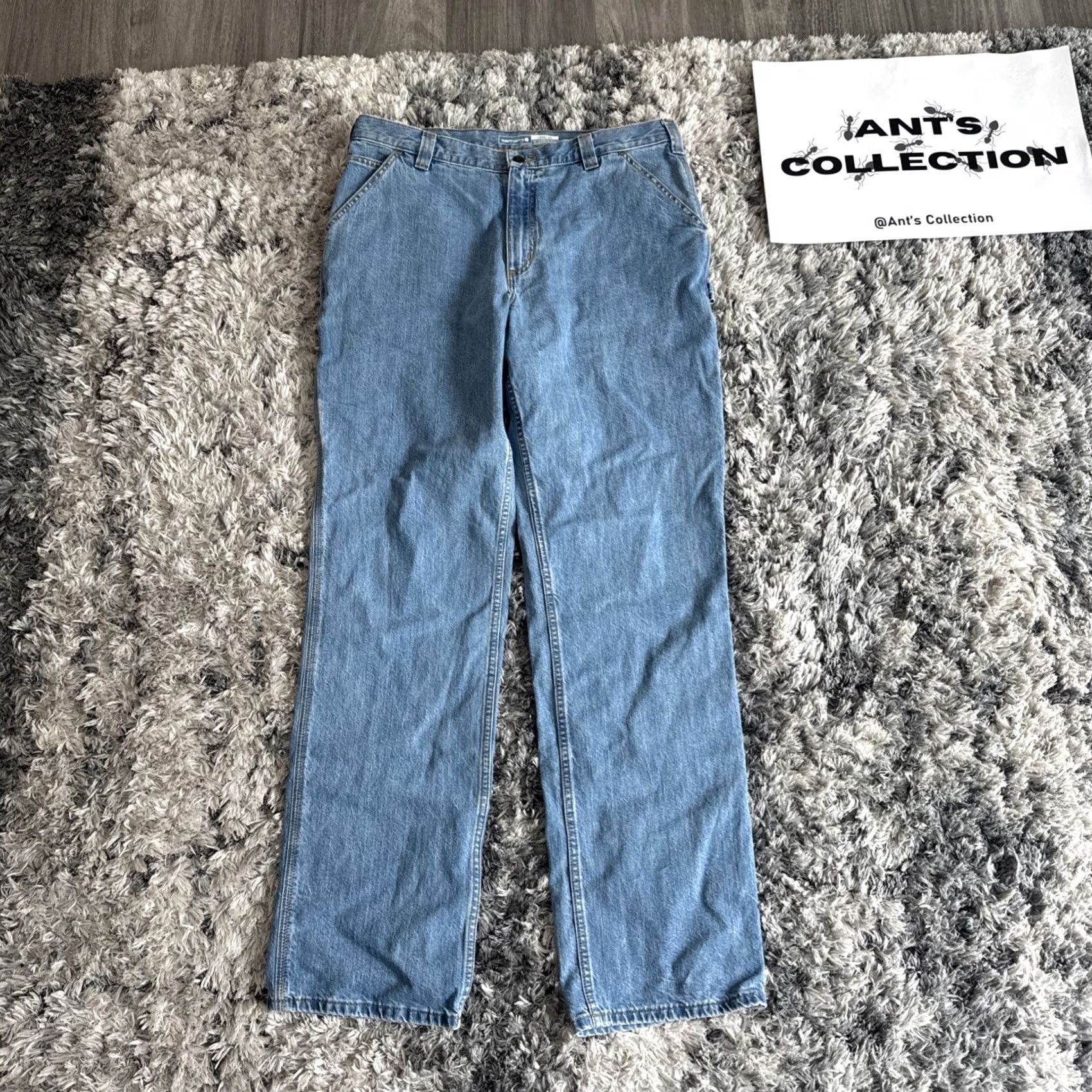 Carhartt Carhartt Workwear Denim Jeans Blue Style Men’s Size 36x36 104941-H83 Vintage Size US 36 / EU 52 - 4 Thumbnail
