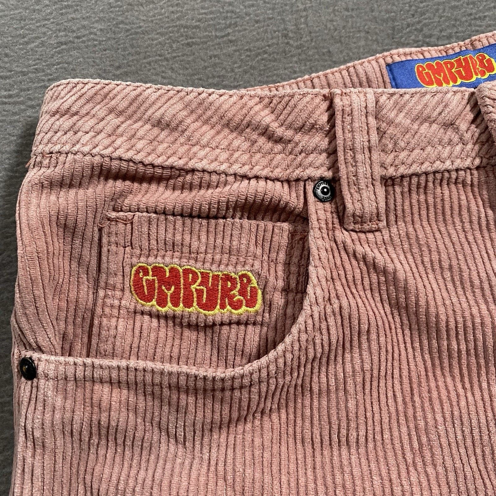 Empyre Empyre Relax Corduroy Pants Adult 28 Pink Embroidered Y2K Size US 28 / EU 44 - 4 Thumbnail