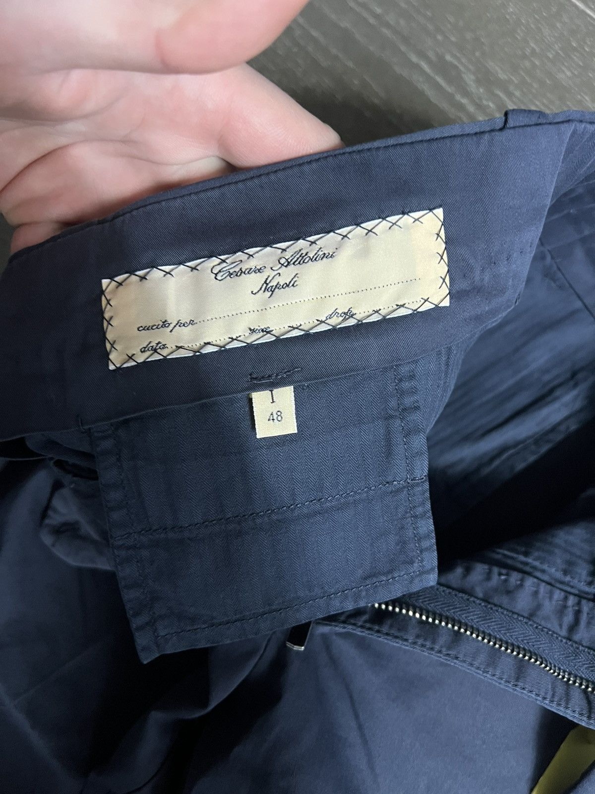 Cesare Attolini Tailored Chino Pants Navy Size US 34 / EU 50 - 4 Thumbnail