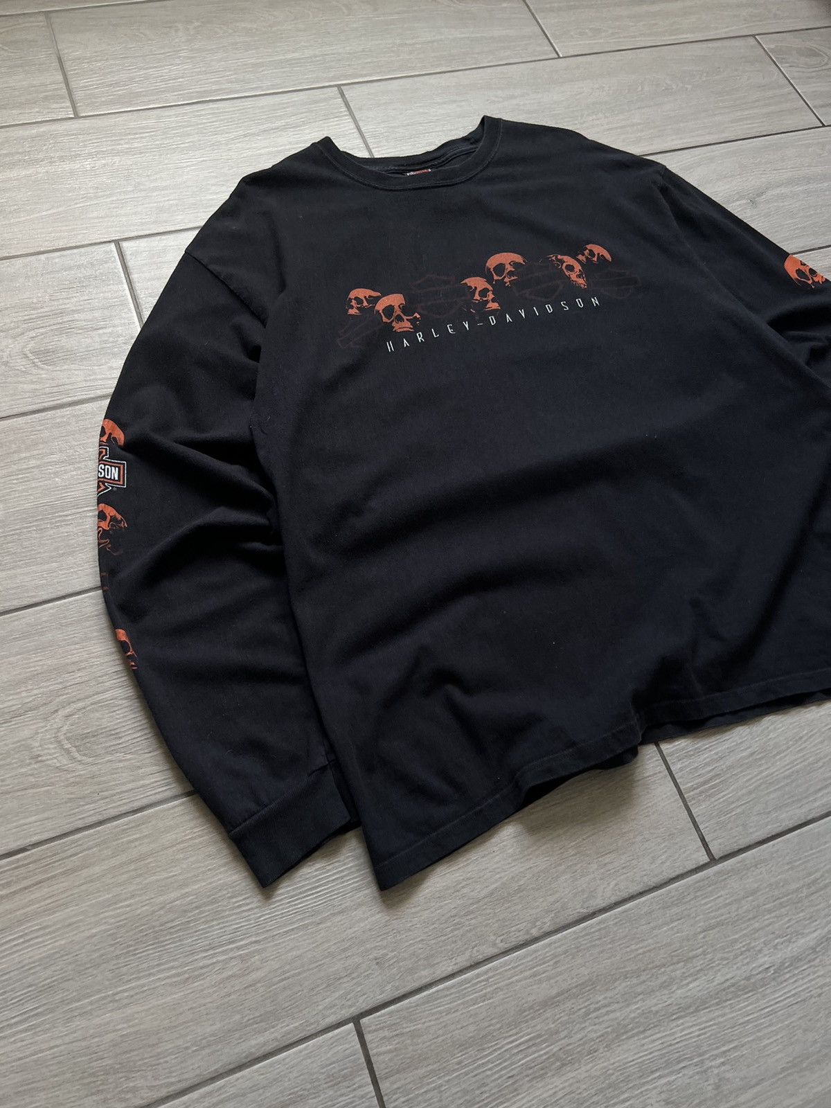 Daytona × Harley Davidson × West Coast Choppers Vintage Harley Davidson Longsleeve Big Logo Size US XL / EU 56 / 4 - 4 Thumbnail