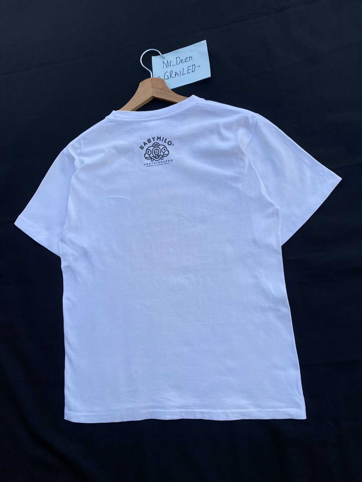 Bape Rare!! A BATHING APE Baby Milo White T-shirts Size US S / EU 44-46 / 1 - 19 Thumbnail