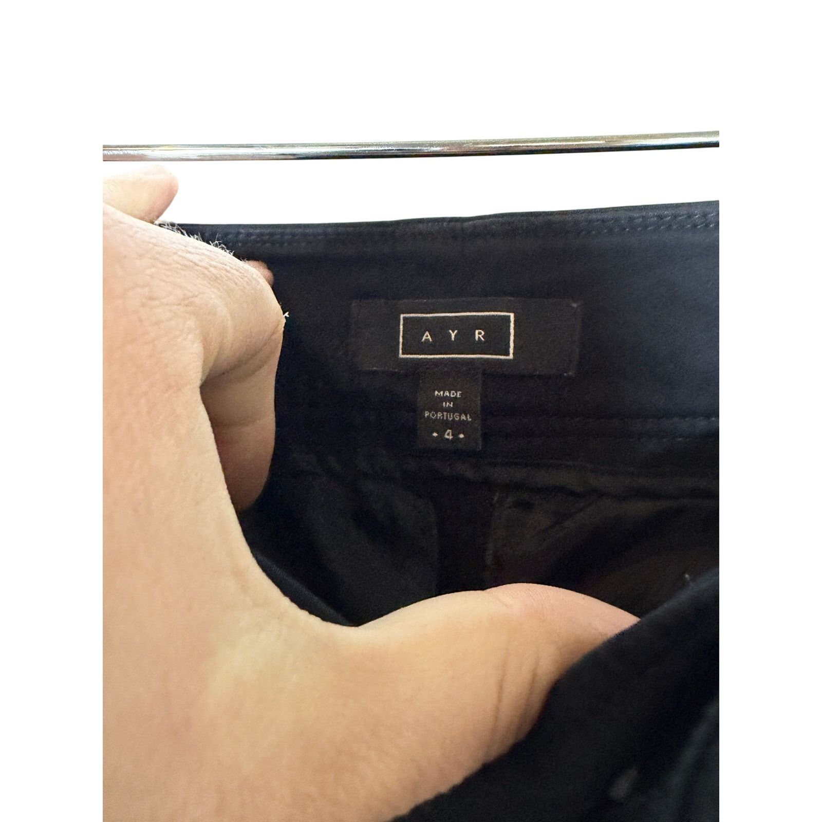 AYR Ayr black crop barrel cotton pants sz 4 Size 27" / US 4 / IT 40 - 2 Thumbnail