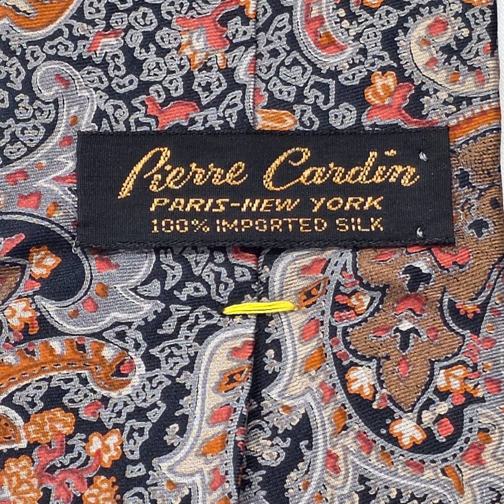Pierre Cardin VINTAGE Pierre Cardin Necktie Mens Brown Silk 1970s Paisley Designer Stylish Tie Size ONE SIZE - 5 Thumbnail