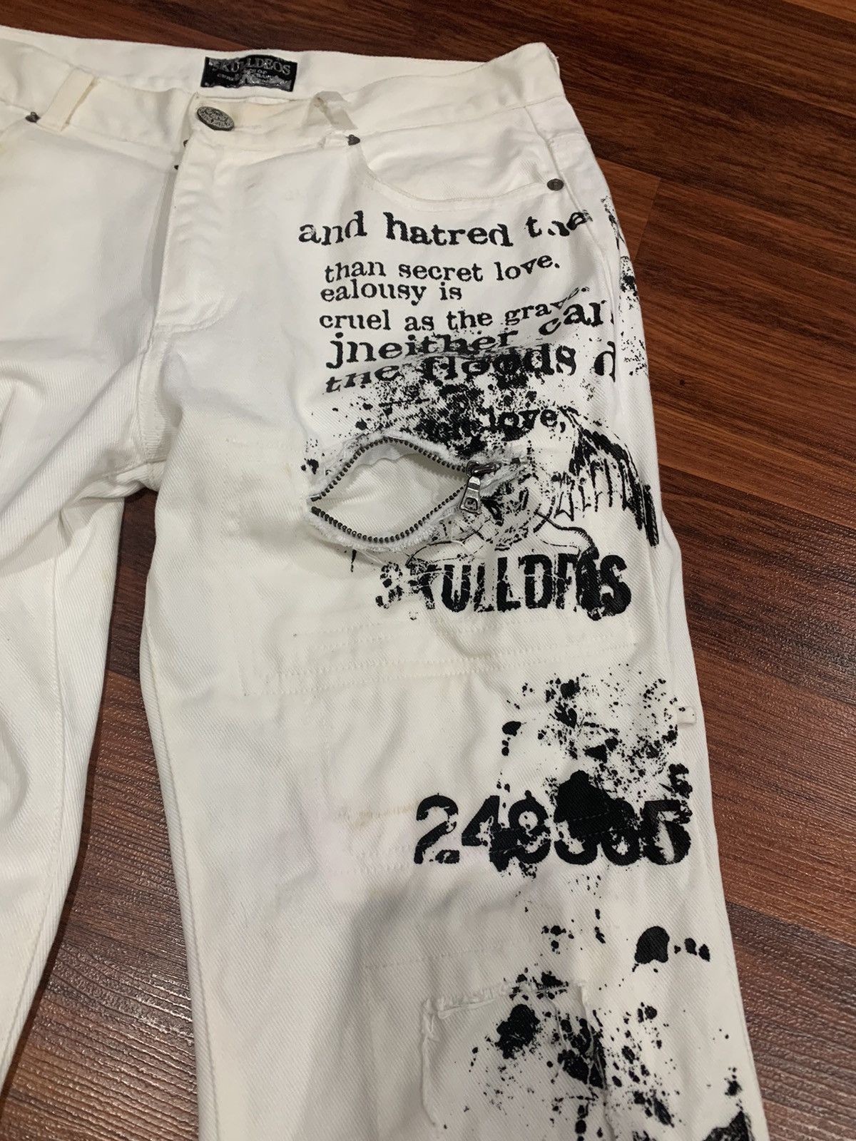 If Six Was Nine Skulldeos Jeans Pants Size US 31 - 2 Thumbnail