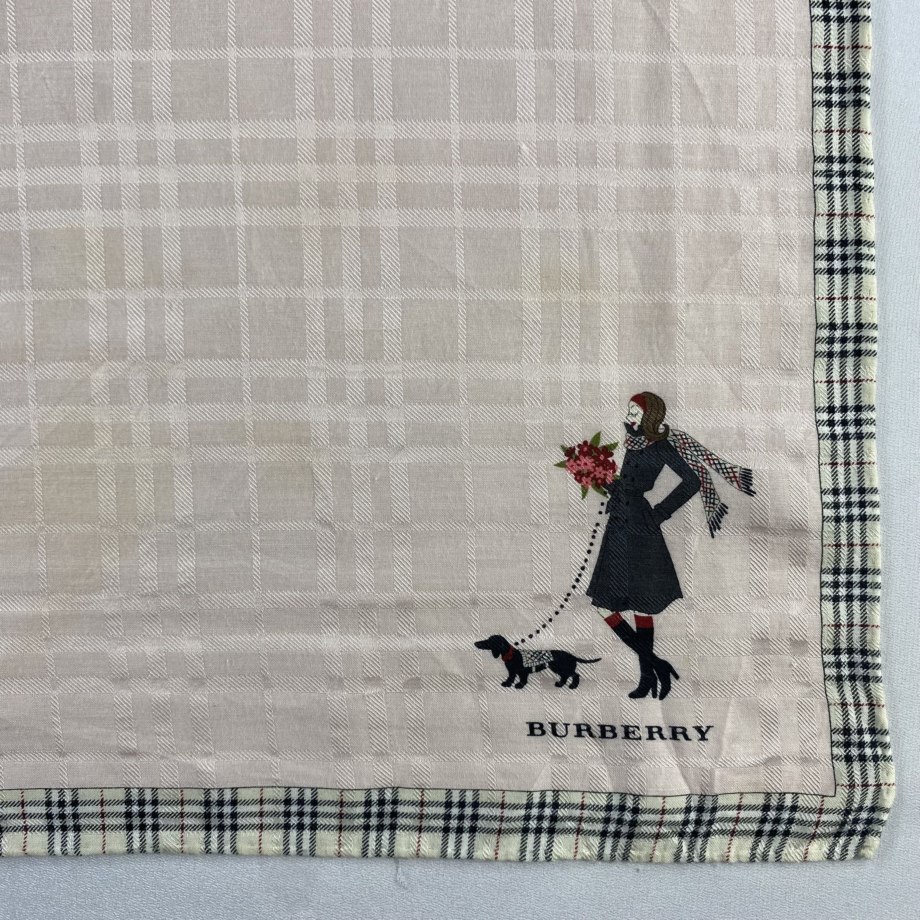 Burberry × Vintage Burberry Handkerchief / Neckerchief / Bandana-P1683 Size ONE SIZE - 3 Thumbnail