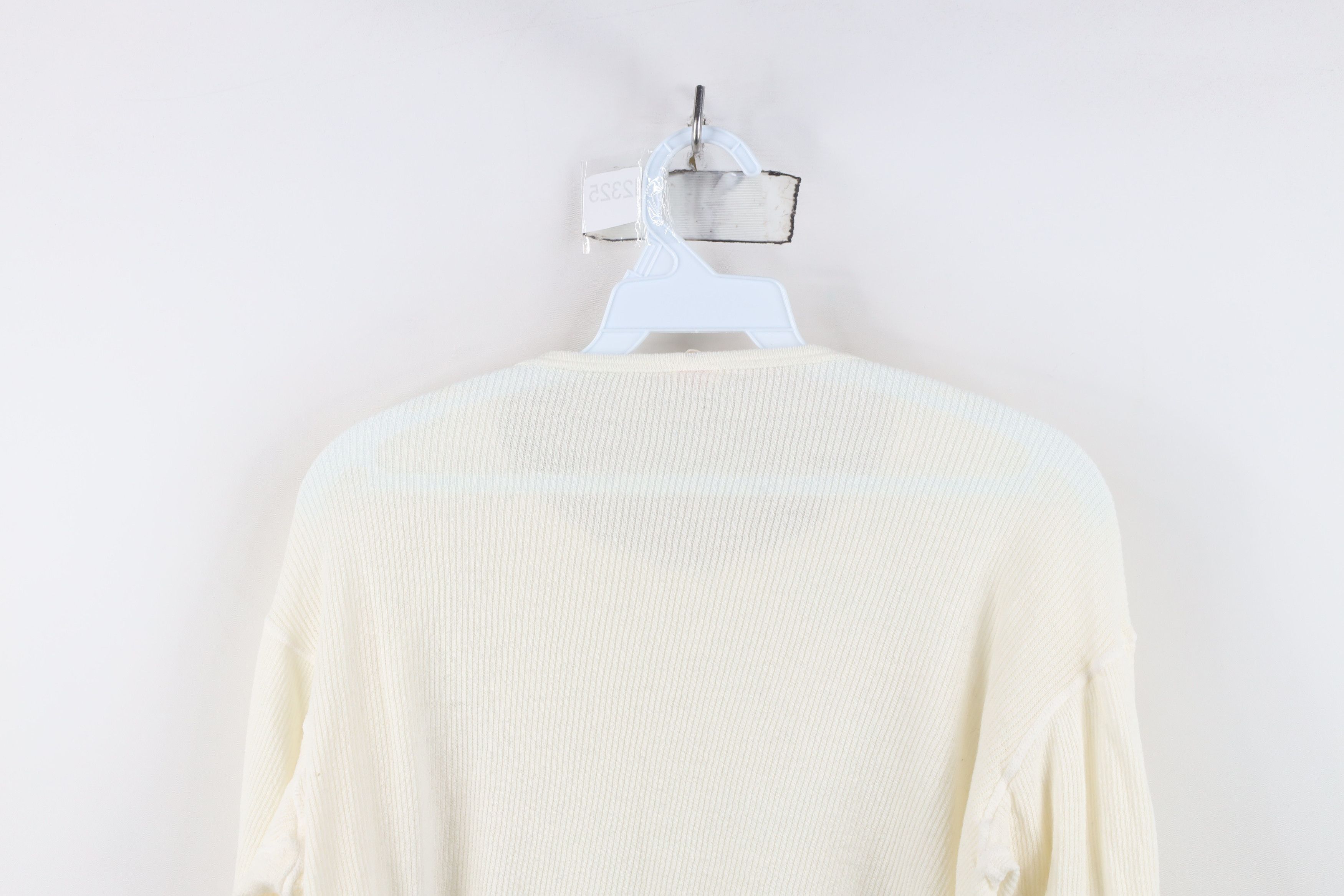Vintage Vintage 70s Streetwear Thermal Waffle Knit T-Shirt White USA Size XL / US 12-14 / IT 48-50 - 9 Thumbnail