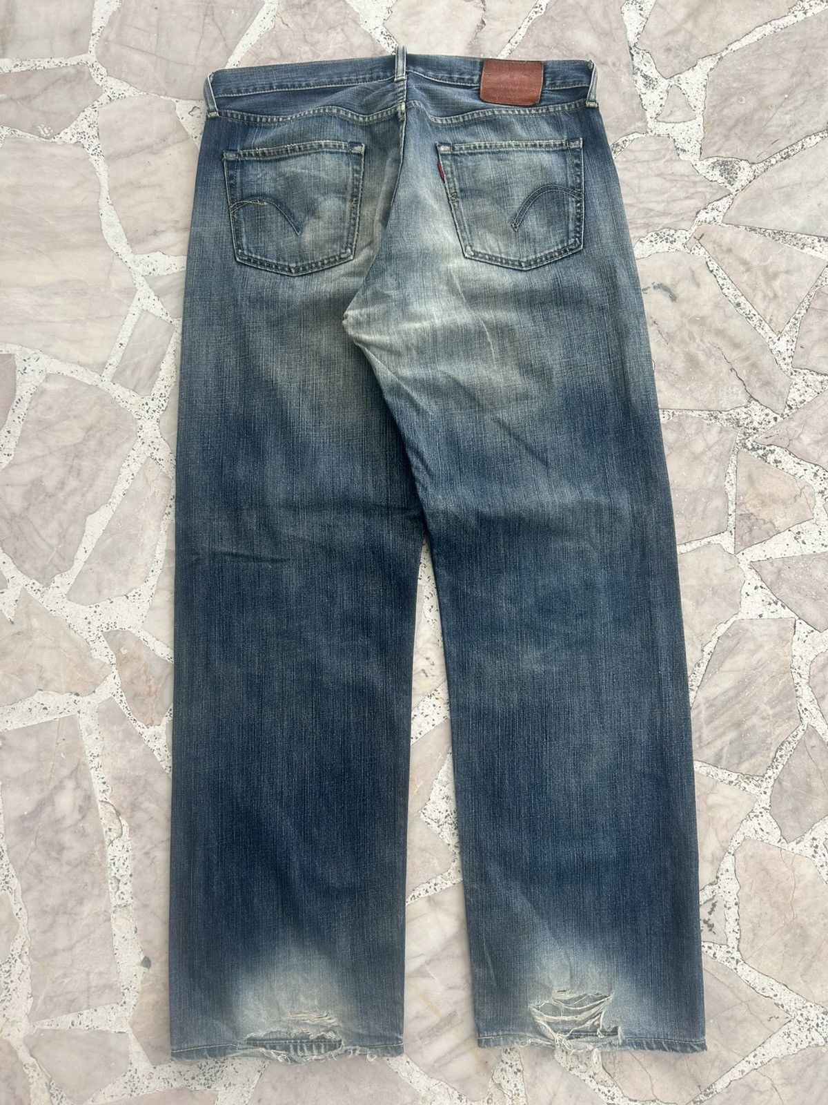 Levi's Levis 503 Vintage Japan Ripped Jeans Size US 36 / EU 52 - 2 Thumbnail