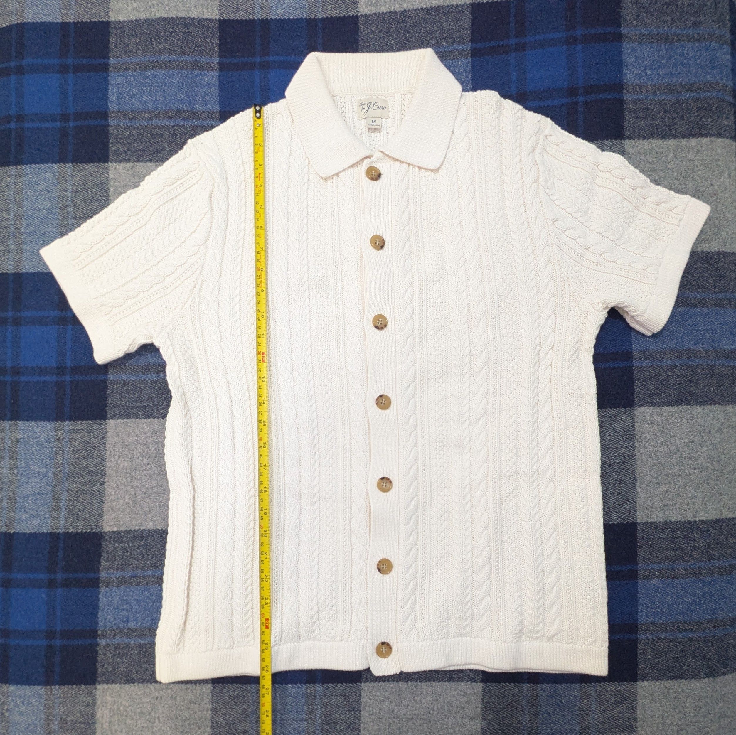 J.Crew J. Crew cable-knit short-sleeve cardigan polo Size US M / EU 48-50 / 2 - 6 Thumbnail