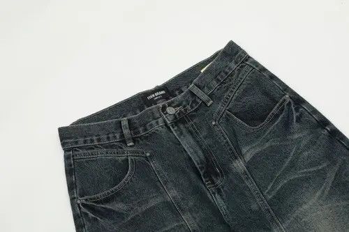 Anime × Japanese Brand × Jean High street washed distressed ripped flared jeans y2k Size US 32 / EU 48 - 3 Thumbnail