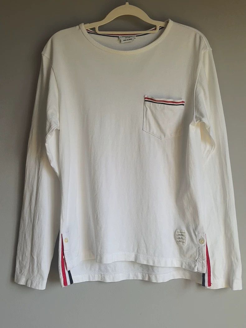 Thom Browne Thom Browne White round neck hoodie Size US XS / EU 42 / 0 - 1 Thumbnail