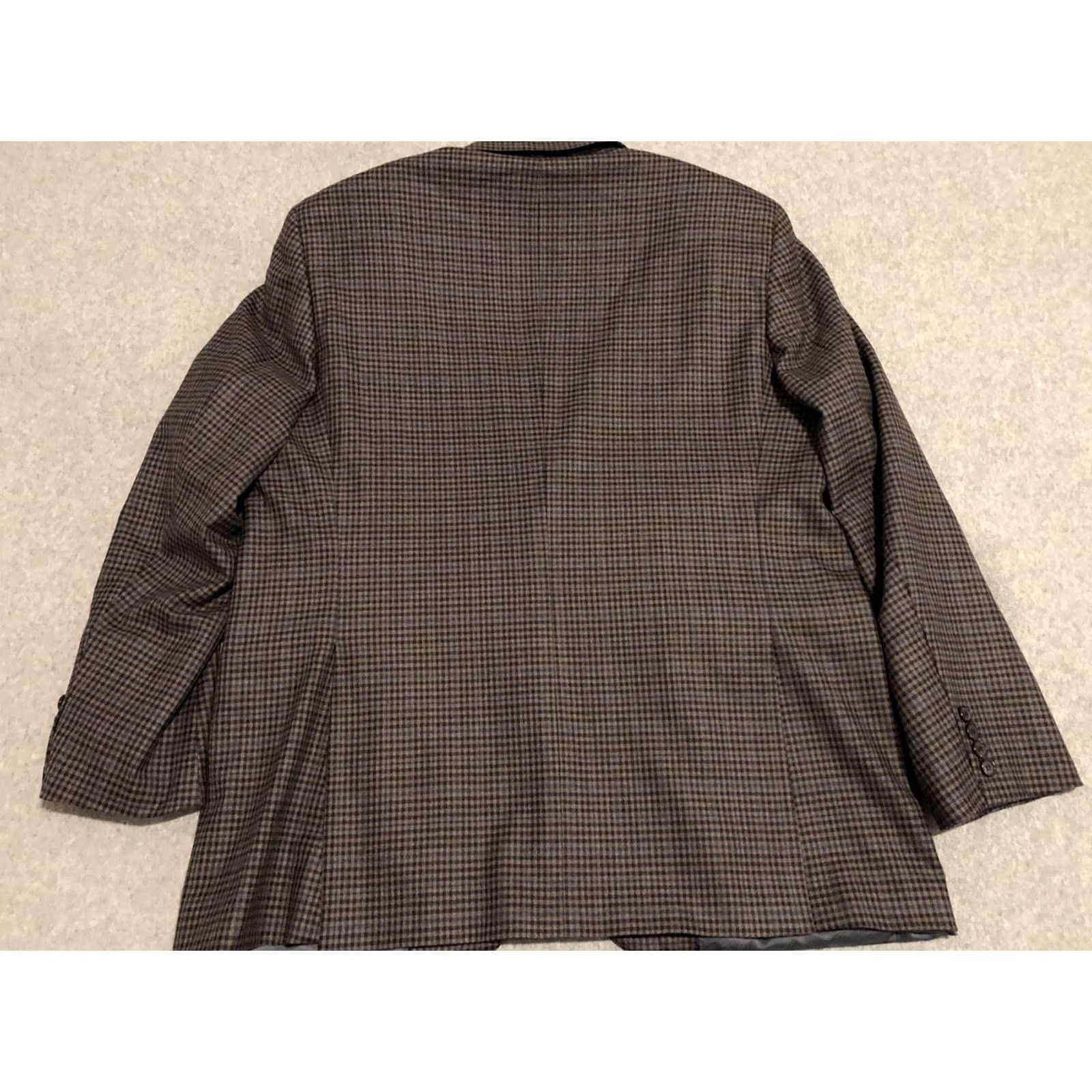 Brooks Brothers Brooks Brothers Blazer Jacket Sport Coat Mens 45R Wool Check 2-Button Multicolor Madison SaxXon 1818 Regular Wool Blazer Mens 45R Size 48R - 8 Thumbnail
