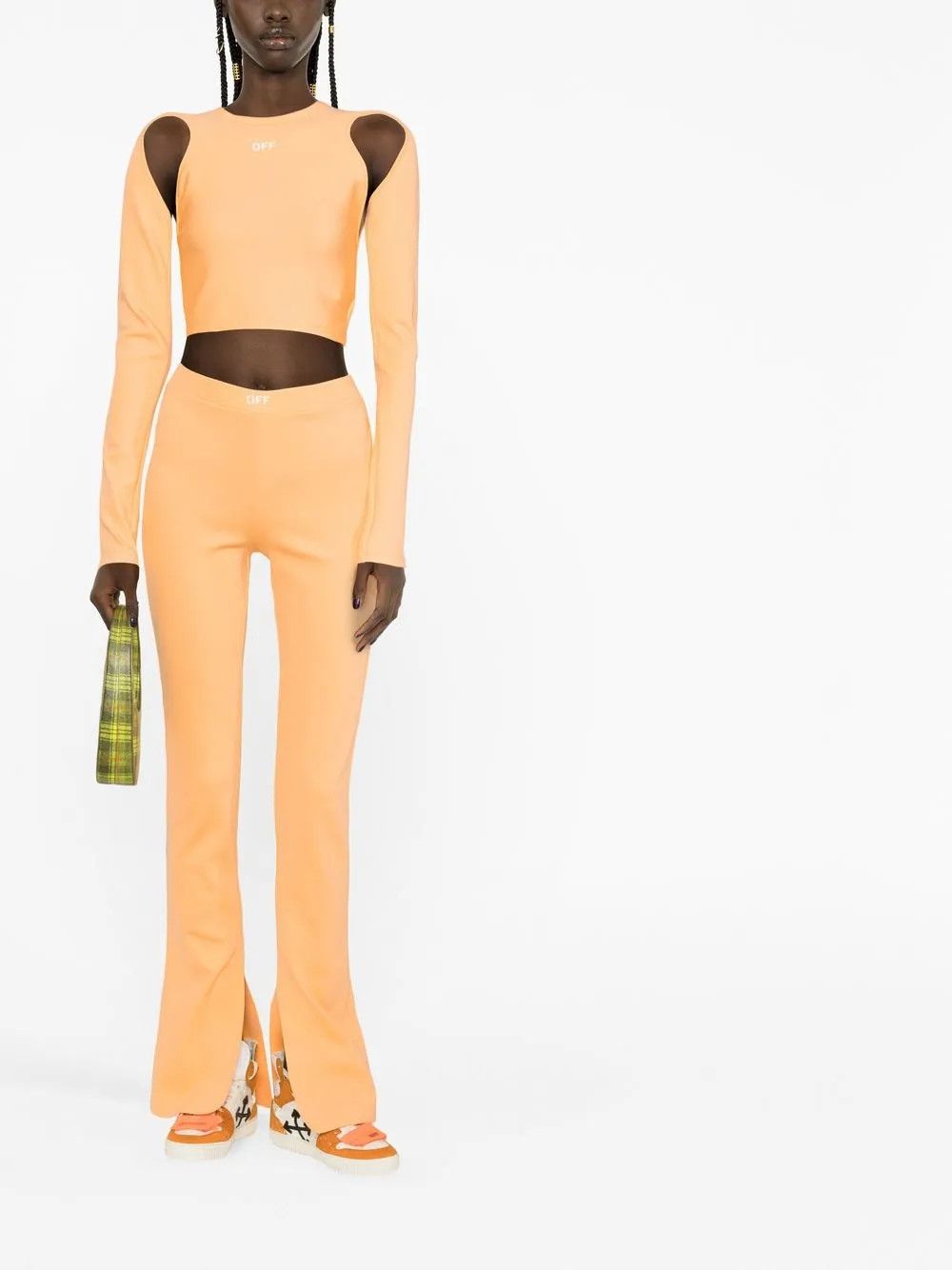 Off-White o1y1225 Sweatpant in Orange Size 28" / US 6 / IT 42 - 4 Thumbnail