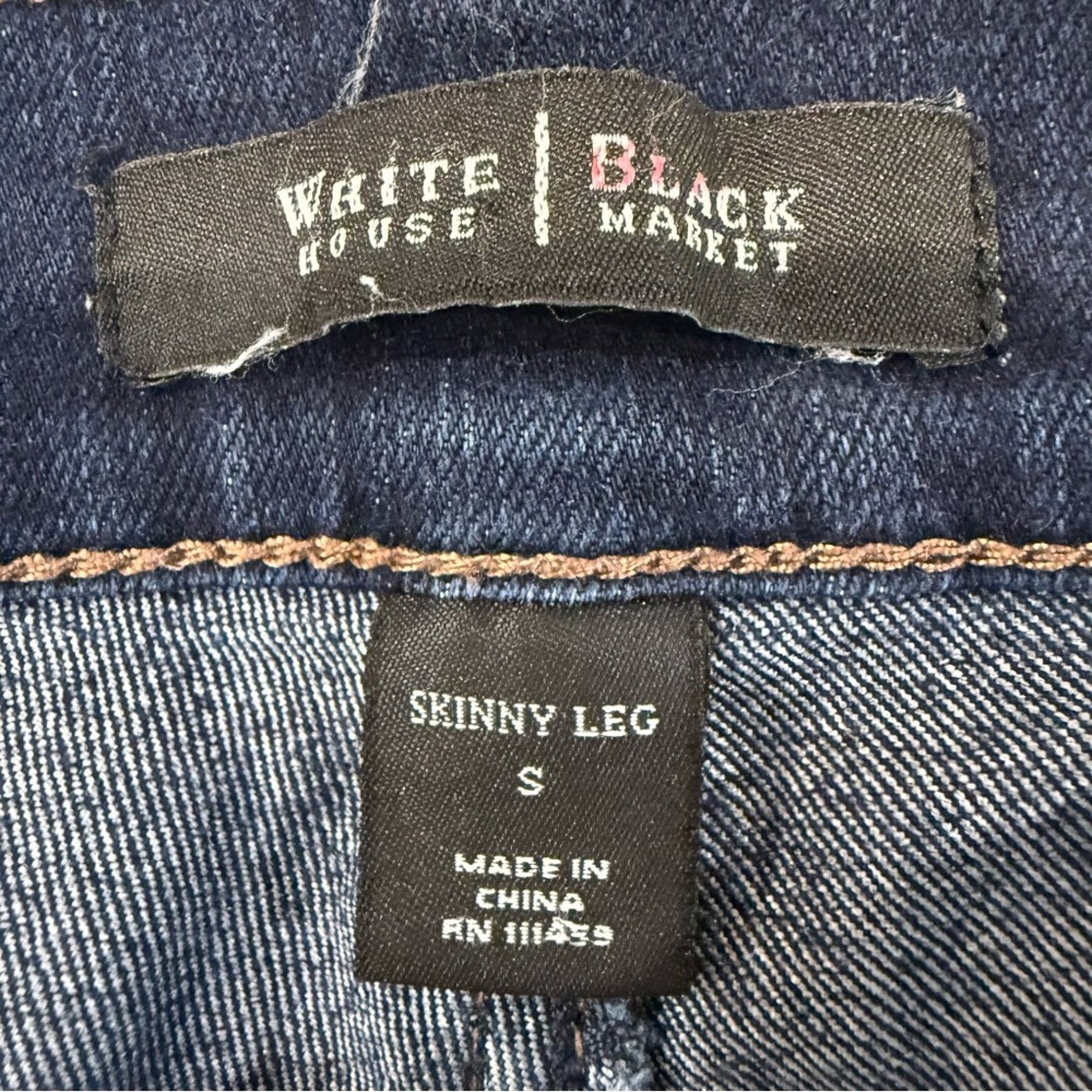 White House Black Market White House Black Market Skinny Leg Crop Jeans Womens Small Size 28" / US 6 / IT 42 - 4 Thumbnail