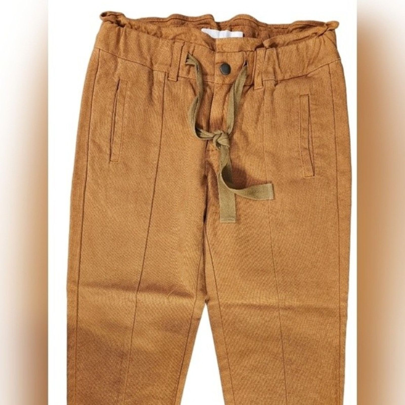 Paper Denim & Cloth Paper Denim & Cloth Crop Pleated Trouser Pant 27 Size 27" / US 4 / IT 40 - 2 Thumbnail