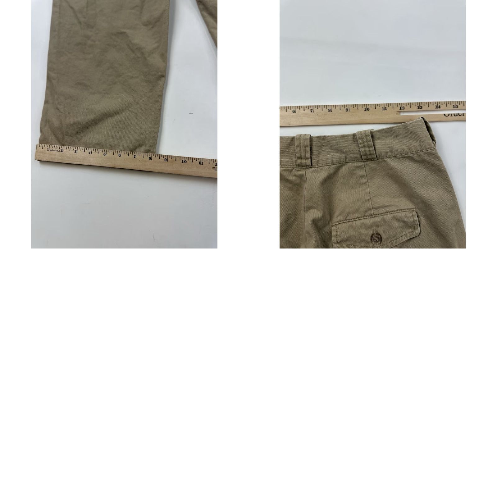 Bdg BDG Pants Women’s 4 Khaki High Rise Straight Leg Ankle Corduroy Pockets Beige 4 Womens Size 27" / US 4 / IT 40 - 8 Thumbnail