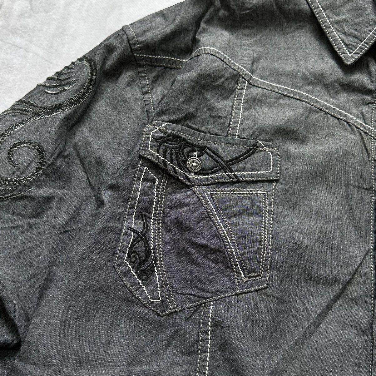 Tripp NYC Japan Affliction Vibe Tribal Shirt Gothic Mad Punk Style Size US XL / EU 56 / 4 - 9 Thumbnail