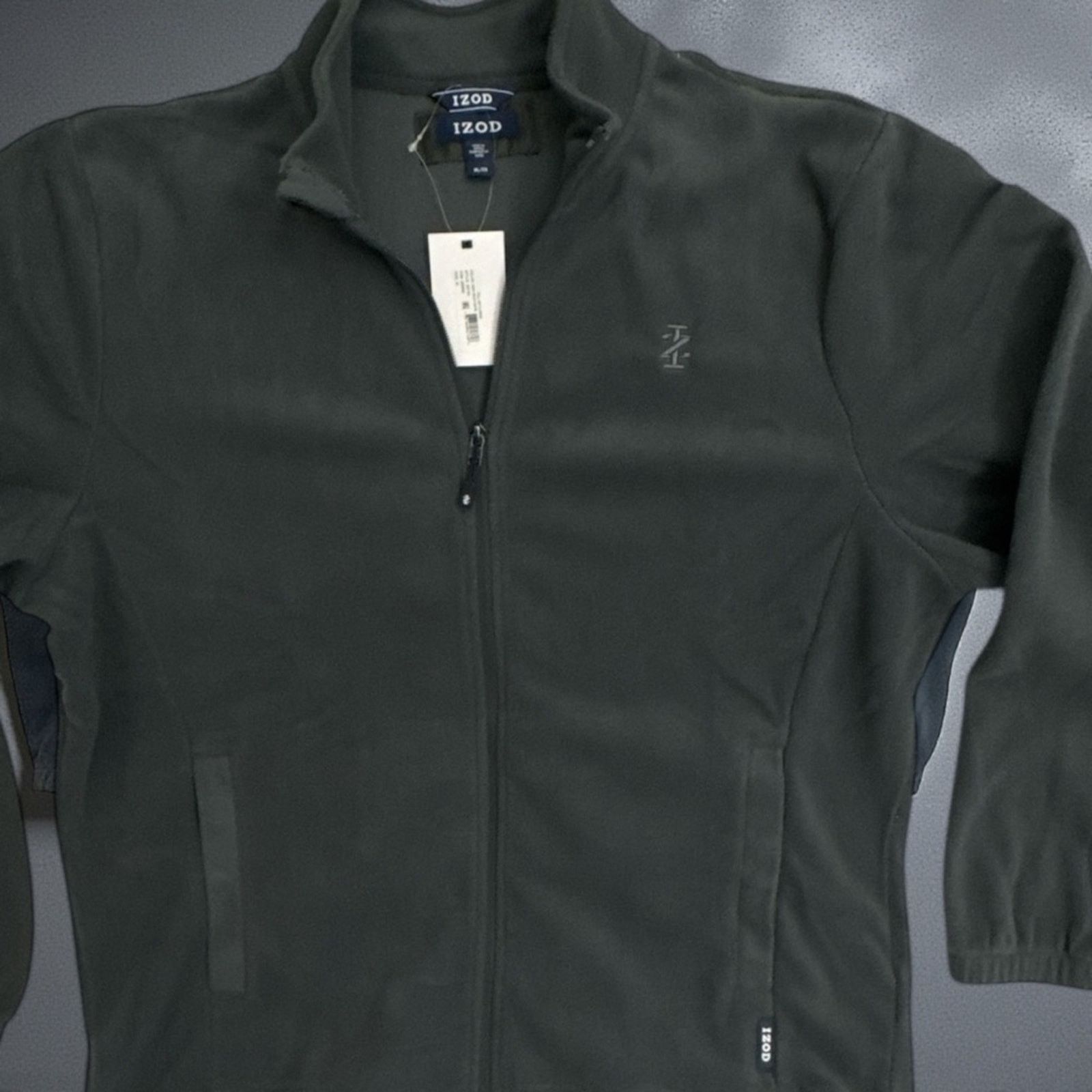Izod Izod Men's Full Zip Fleece - Size: XL - Color: Iron Gate Size US XL / EU 56 / 4 - 1 Thumbnail