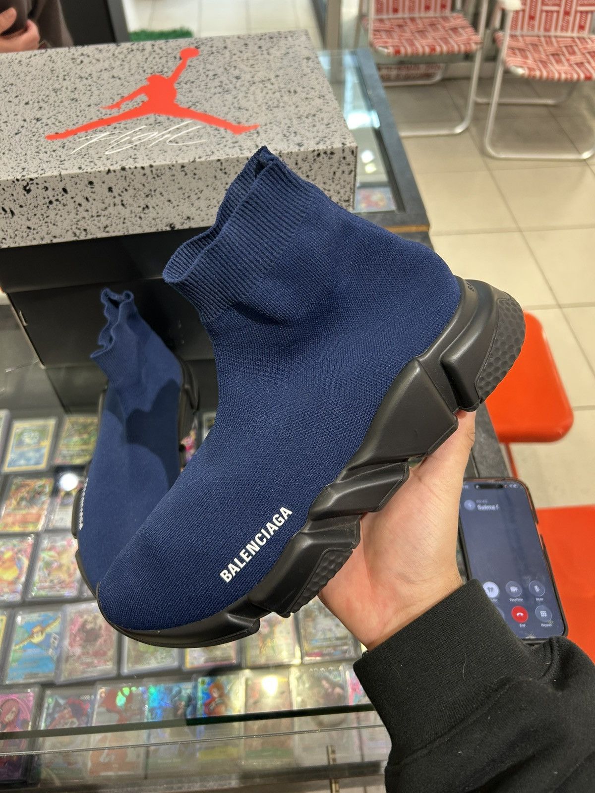 Balenciaga Balenciaga speed runner navy Size US 9 / EU 42 - 2 Thumbnail